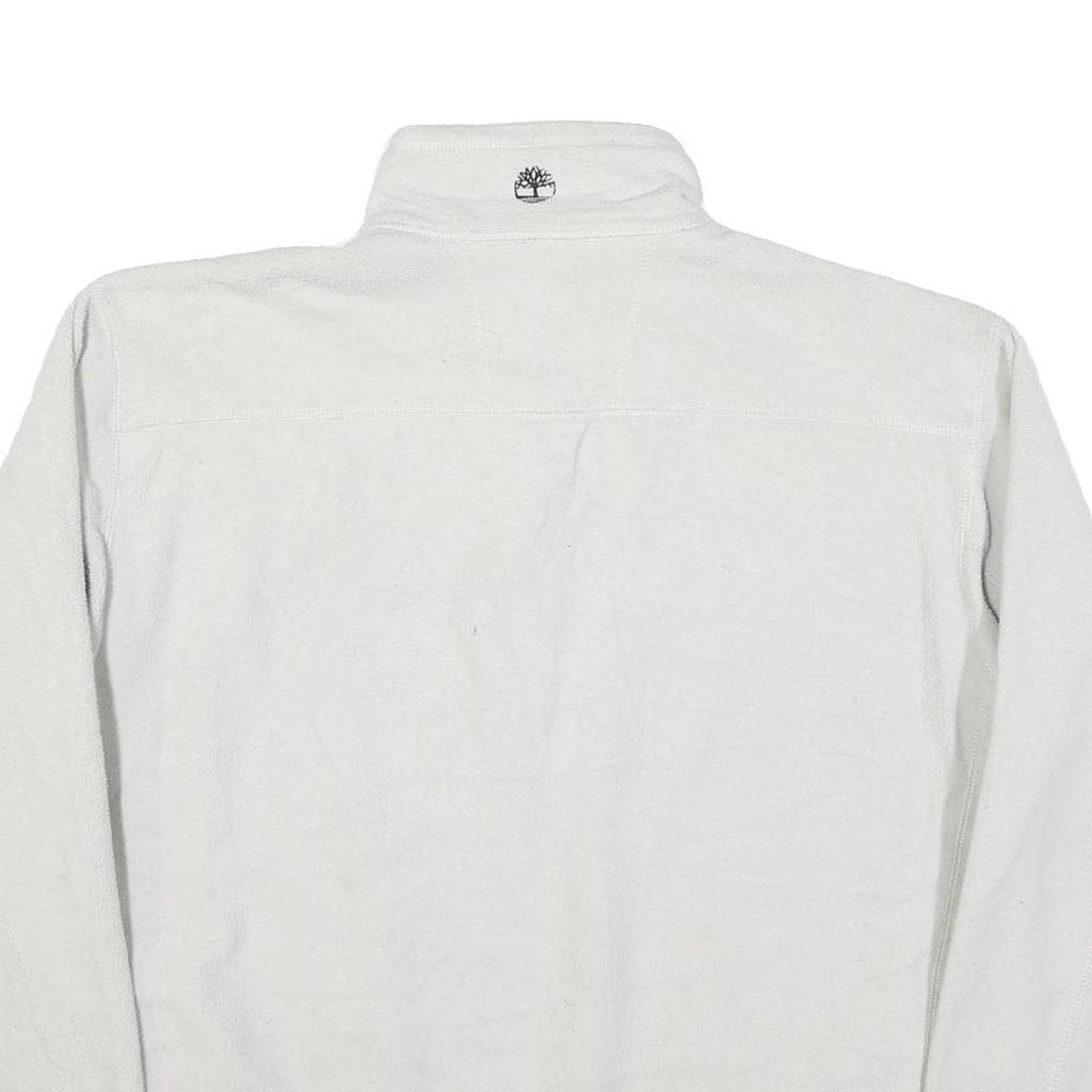 TIMBERLAND Mens White Pullover Plain 1/4 Zip Basic Knit XL Casual Outdoor Jumper
