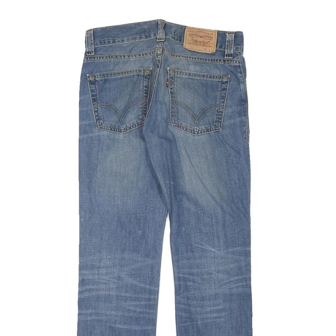 LEVI'S Mens Jeans Blue Slim Straight Denim Medium W30 L30 Classic Casual Faded