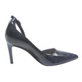 VINCE CAMUTO Womens Black Leather High Heel Pump Shoe UK 6.5 Elegant Style