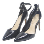 VINCE CAMUTO Womens Black Leather High Heel Pump Shoe UK 6.5 Elegant Style