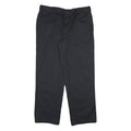 DICKIES Mens Black Regular Fit Straight Leg Trousers Cotton Blend W38 L30