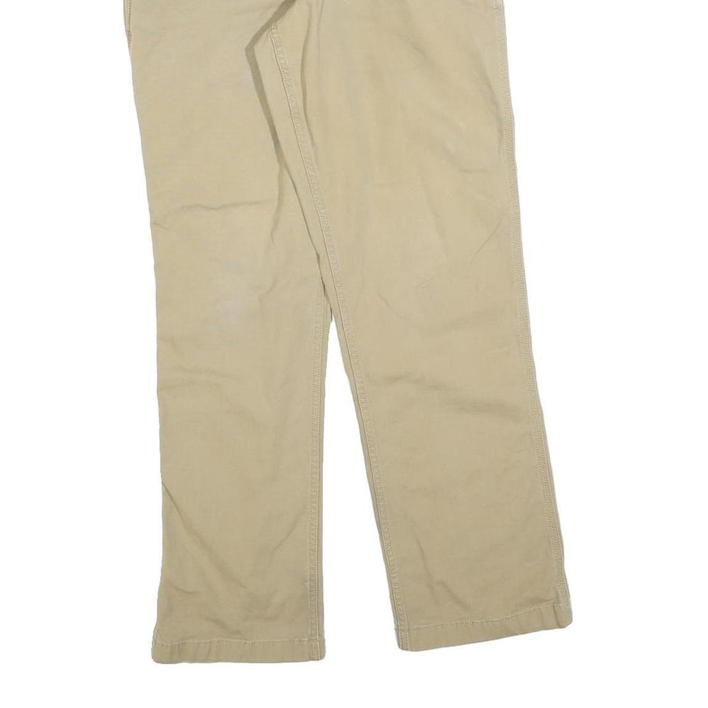 CARHARTT Mens Cotton Blend Beige Relaxed Straight Trousers W31 L32 Workwear