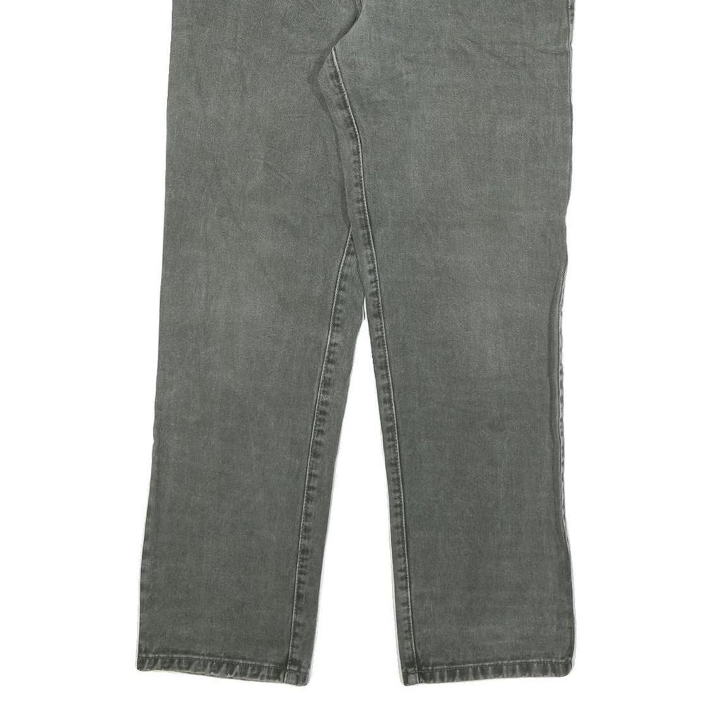 GUESS Womens Regular Fit Grey Denim Jeans W30 L29 Cotton Blend Zip Casual