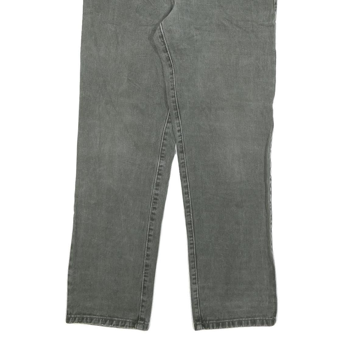 GUESS Womens Regular Fit Grey Denim Jeans W30 L29 Cotton Blend Zip Casual