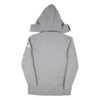 NFL Mens Grey Polyester Blend Zip Jacket L Plain Hooded Super Bowl XLVIII