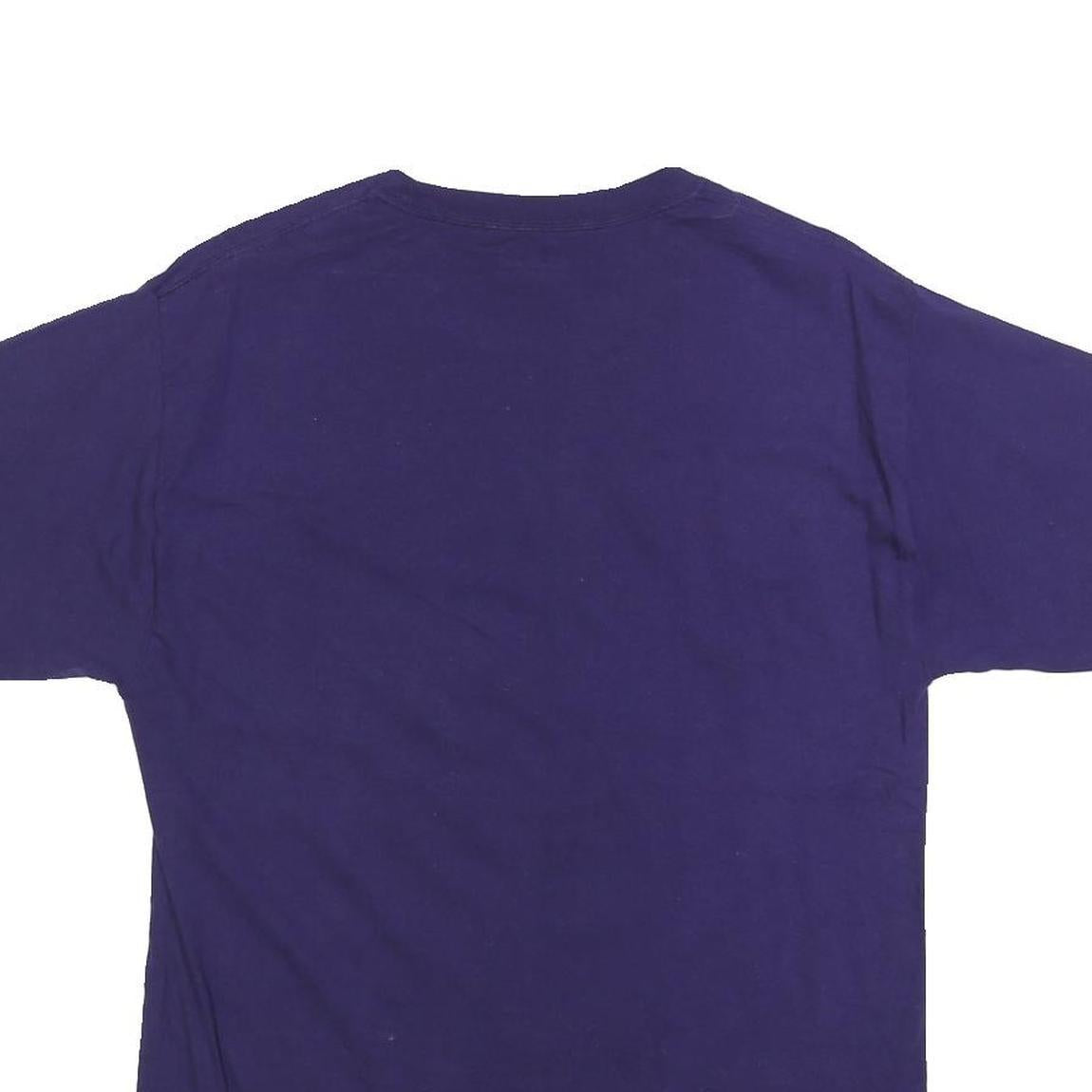 CHAMPION Mens Blue San Francisco State University Alumni Graphic T-Shirt M Short