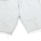 LEVI'S Womens Denim Casual Shorts Blue M W32 Frayed Hem Relaxed Fit
