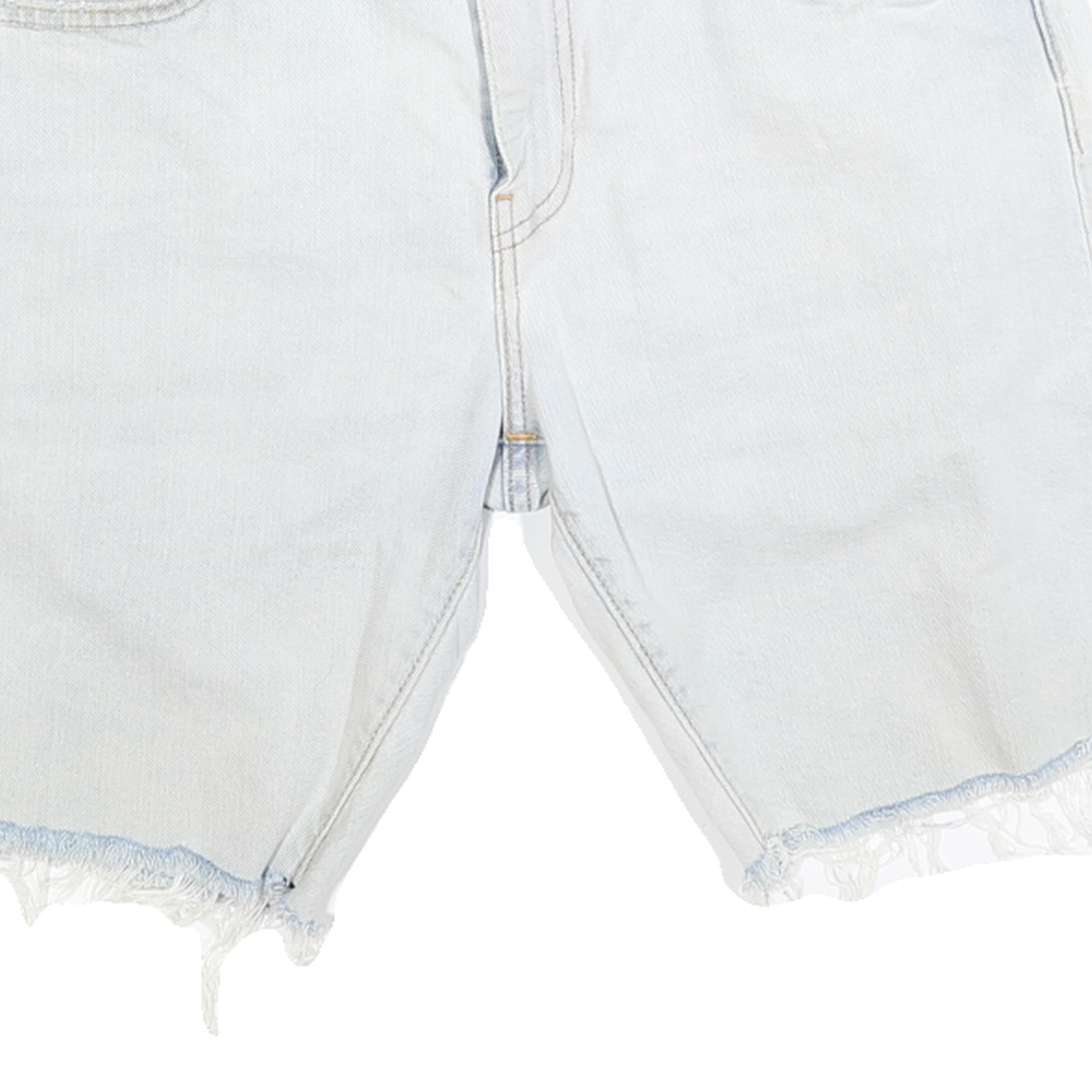 LEVI'S Womens Denim Casual Shorts Blue M W32 Frayed Hem Relaxed Fit