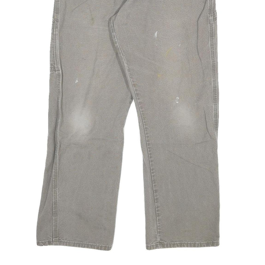 DICKIES Mens Regular Grey Jeans Denim W32 L30 Workwear Pockets Closure Zip