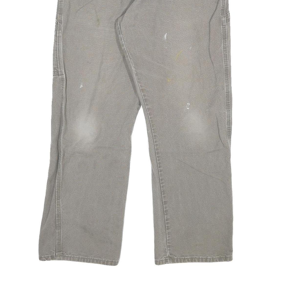 DICKIES Mens Regular Grey Jeans Denim W32 L30 Workwear Pockets Closure Zip