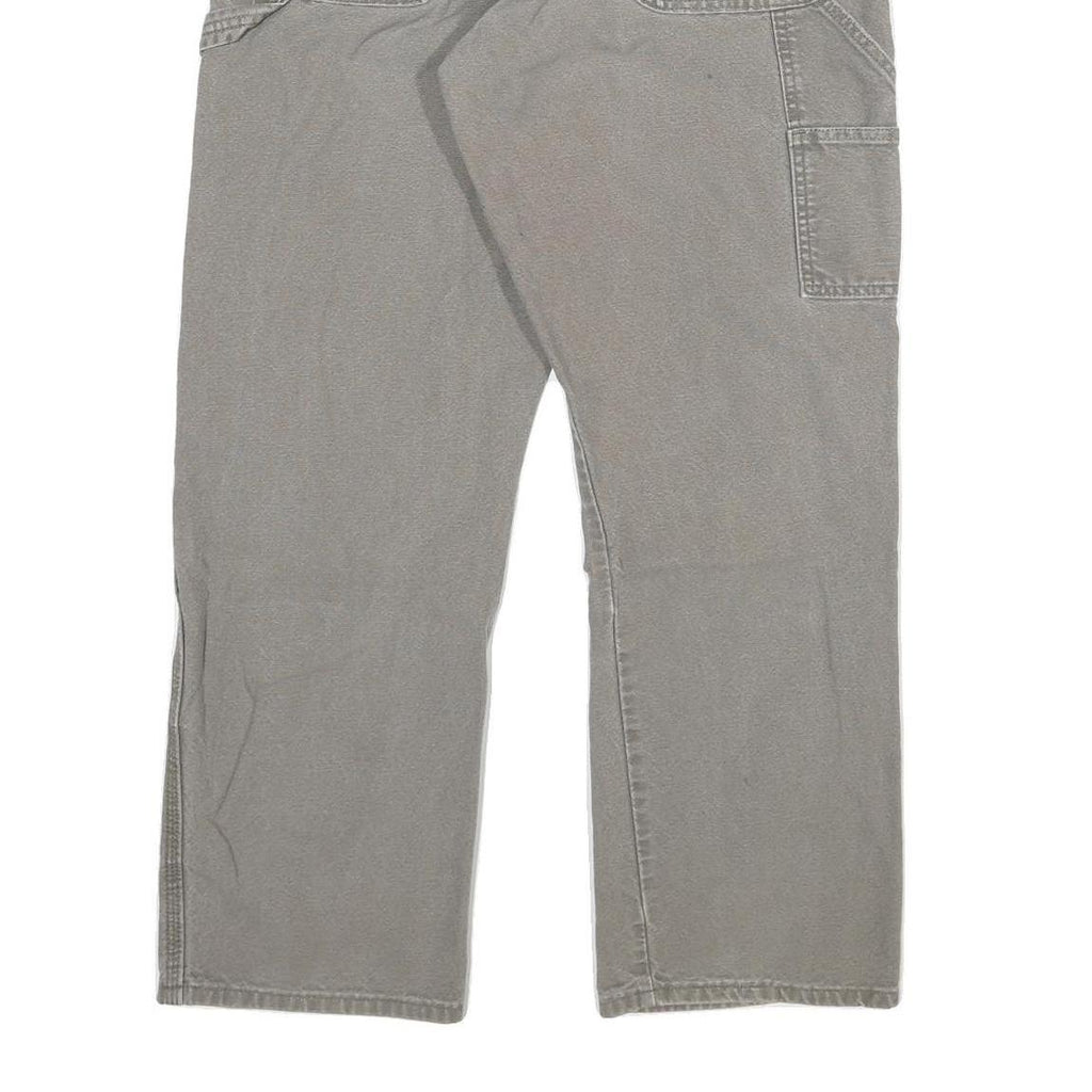 DICKIES Mens Regular Grey Jeans Denim W32 L30 Workwear Pockets Closure Zip