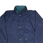 HELLY HANSEN Mens Navy Blue Jacket XL Polyester Blend Plain Water Resistant Zip