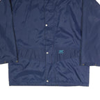 HELLY HANSEN Mens Navy Blue Jacket XL Polyester Blend Plain Water Resistant Zip