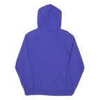 THE NORTH FACE Womens Blue Hoodie M Cotton Blend Logo Print Pullover