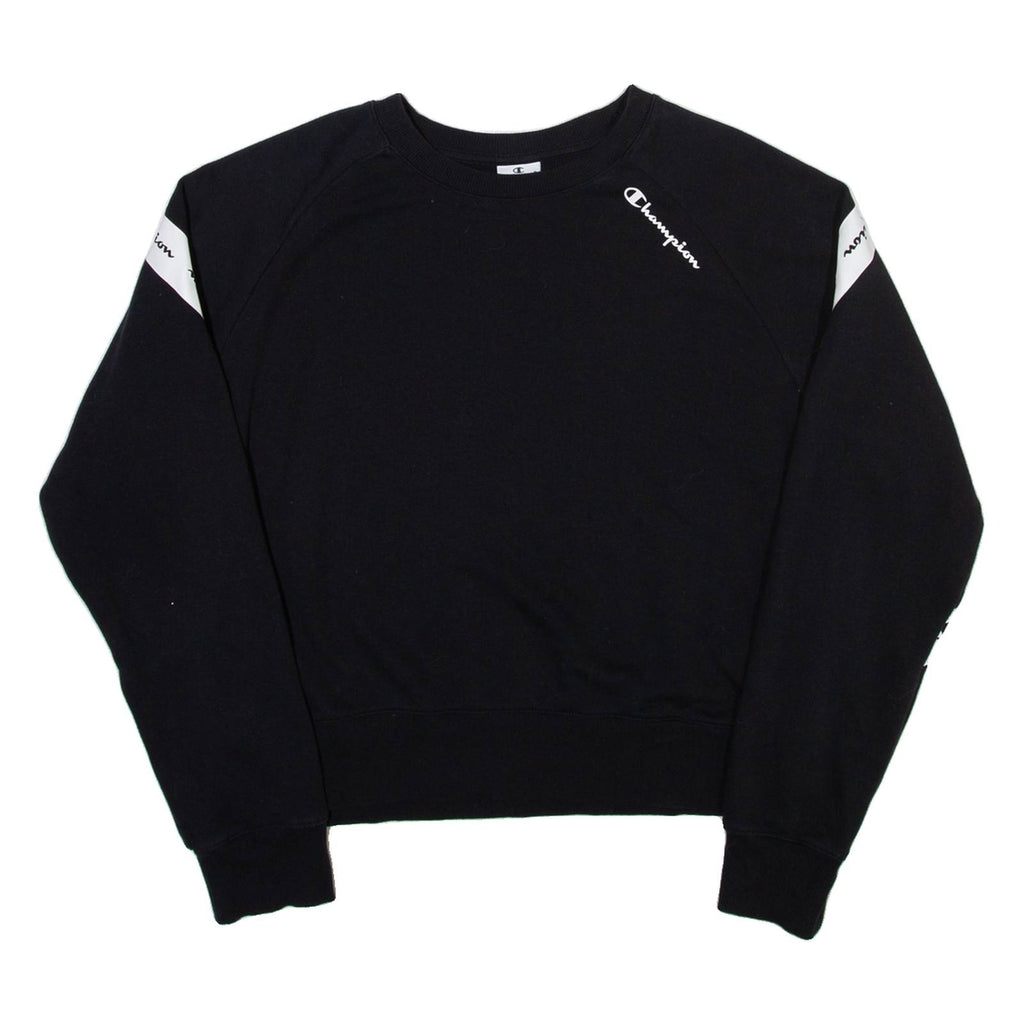 CHAMPION Womens Sweatshirt Black XL