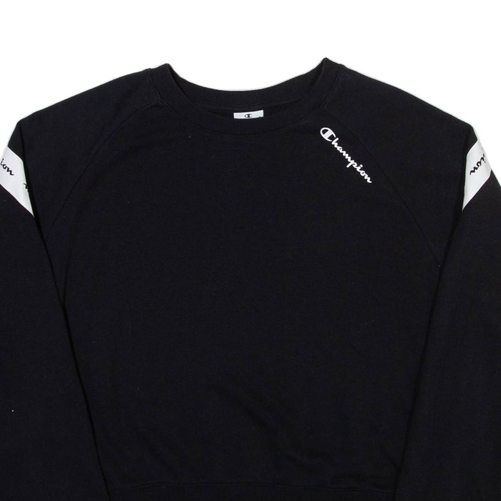 CHAMPION Womens Sweatshirt Black XL