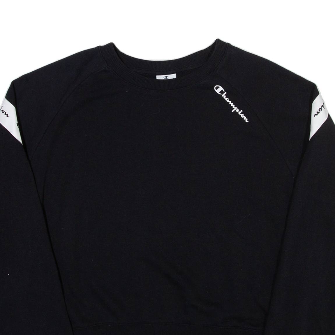 CHAMPION Womens Sweatshirt Black XL