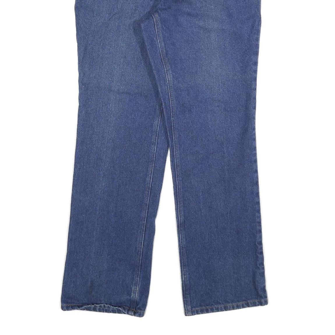 CARHARTT Womens Relaxed Blue Denim Jeans W32 L32 Classic Cotton Blend Zip