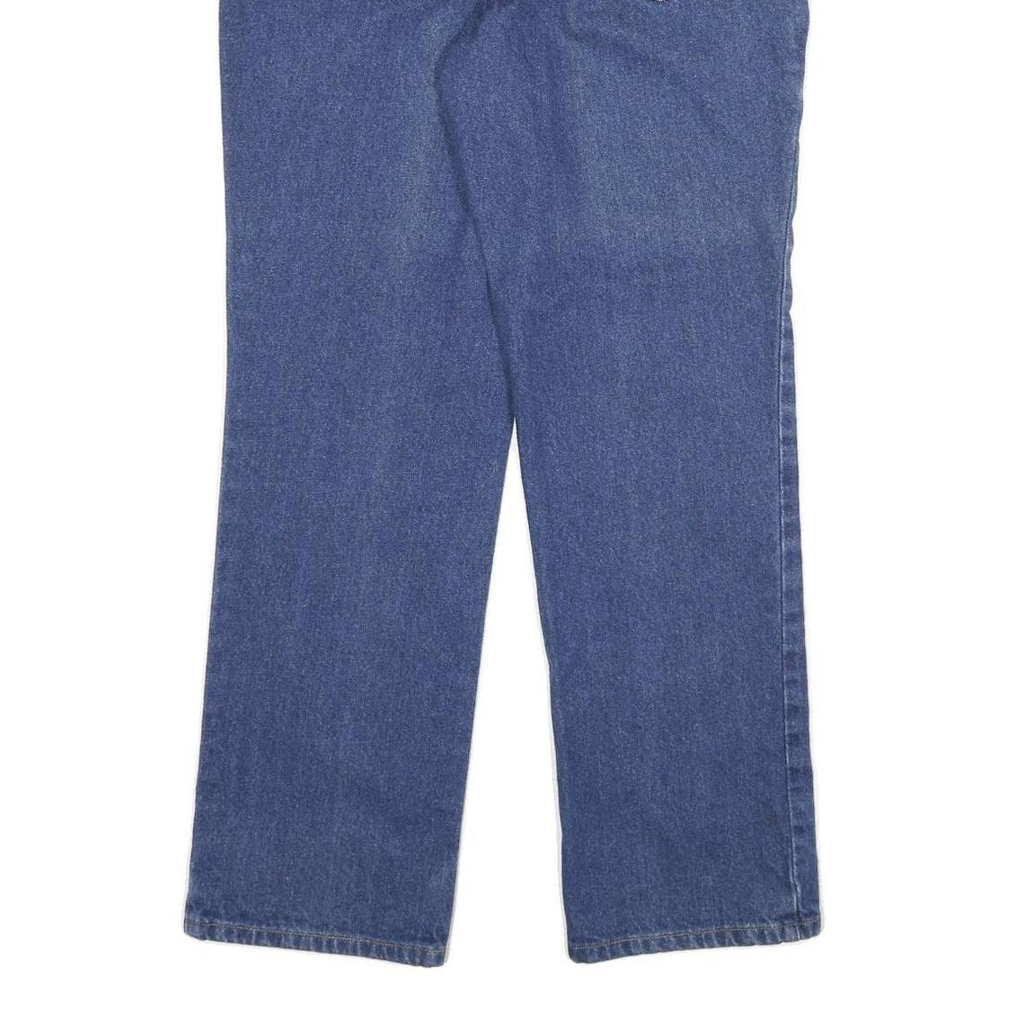 CARHARTT Womens Relaxed Blue Denim Jeans W32 L32 Classic Cotton Blend Zip