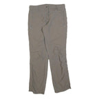 ICEPEAK Womens Regular Beige Trousers W30 L30 Polyester Blend Zip Comfort Casual