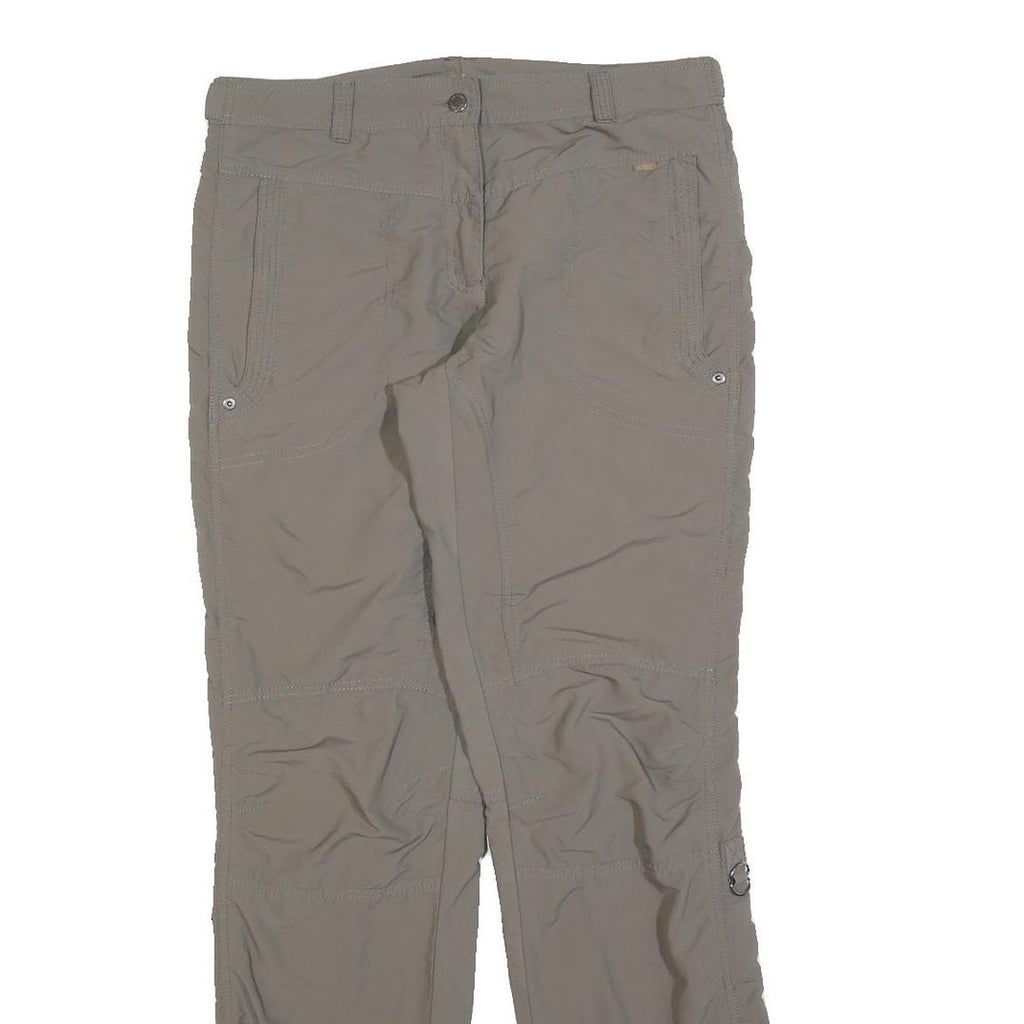ICEPEAK Womens Regular Beige Trousers W30 L30 Polyester Blend Zip Comfort Casual