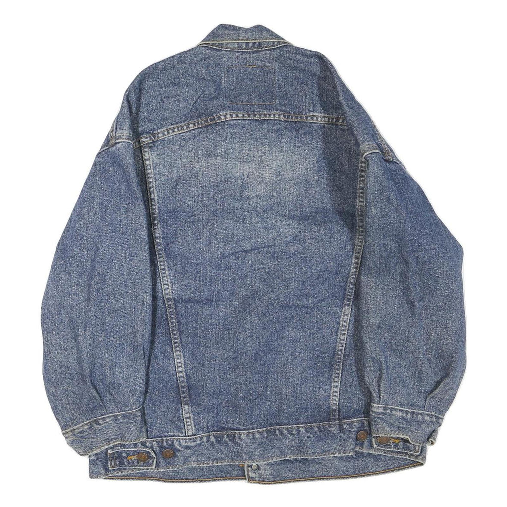 LEVI'S Mens Blue Denim Jacket M Cotton Button Front Classic Fit Casual