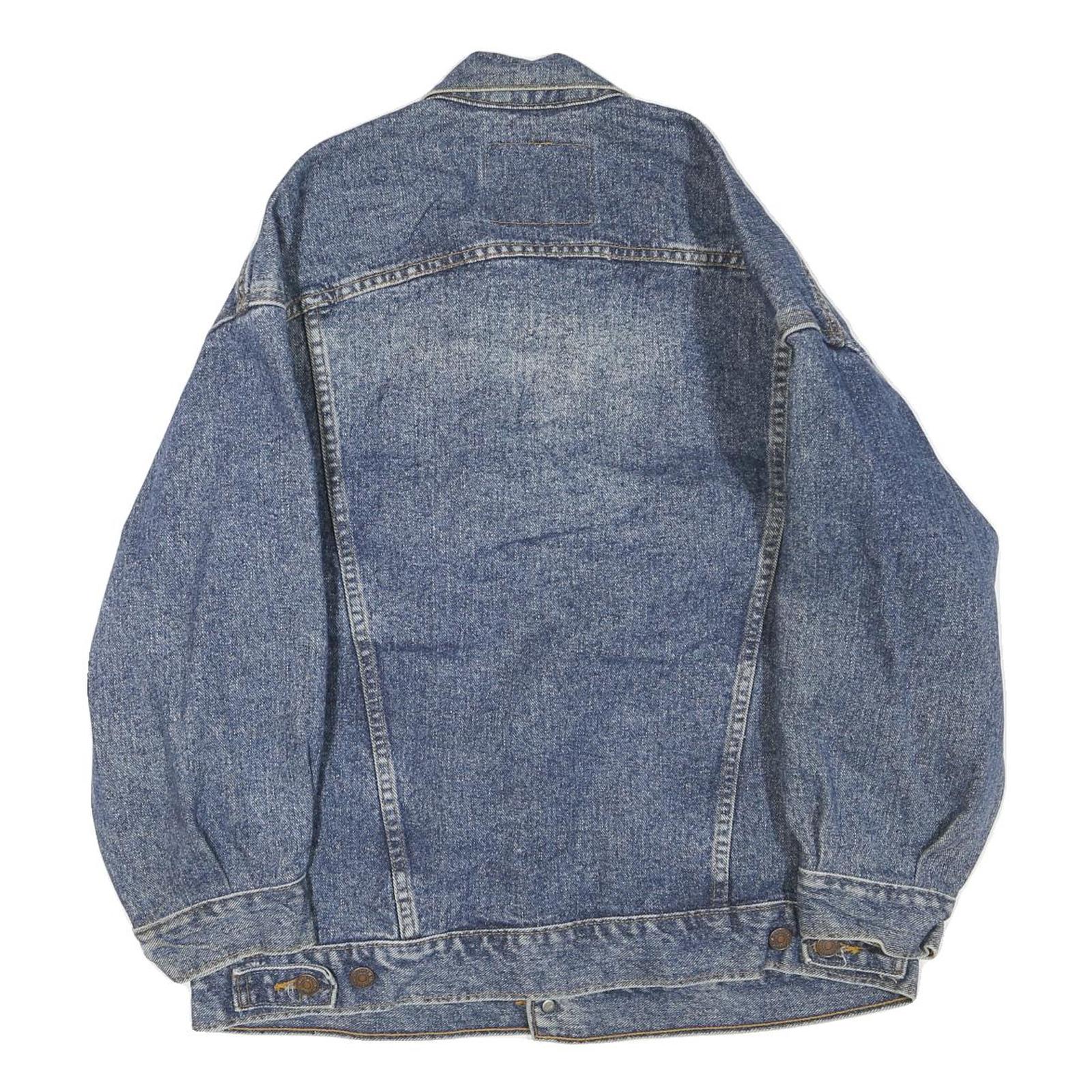 LEVI'S Mens Blue Denim Jacket M Cotton Button Front Classic Fit Casual