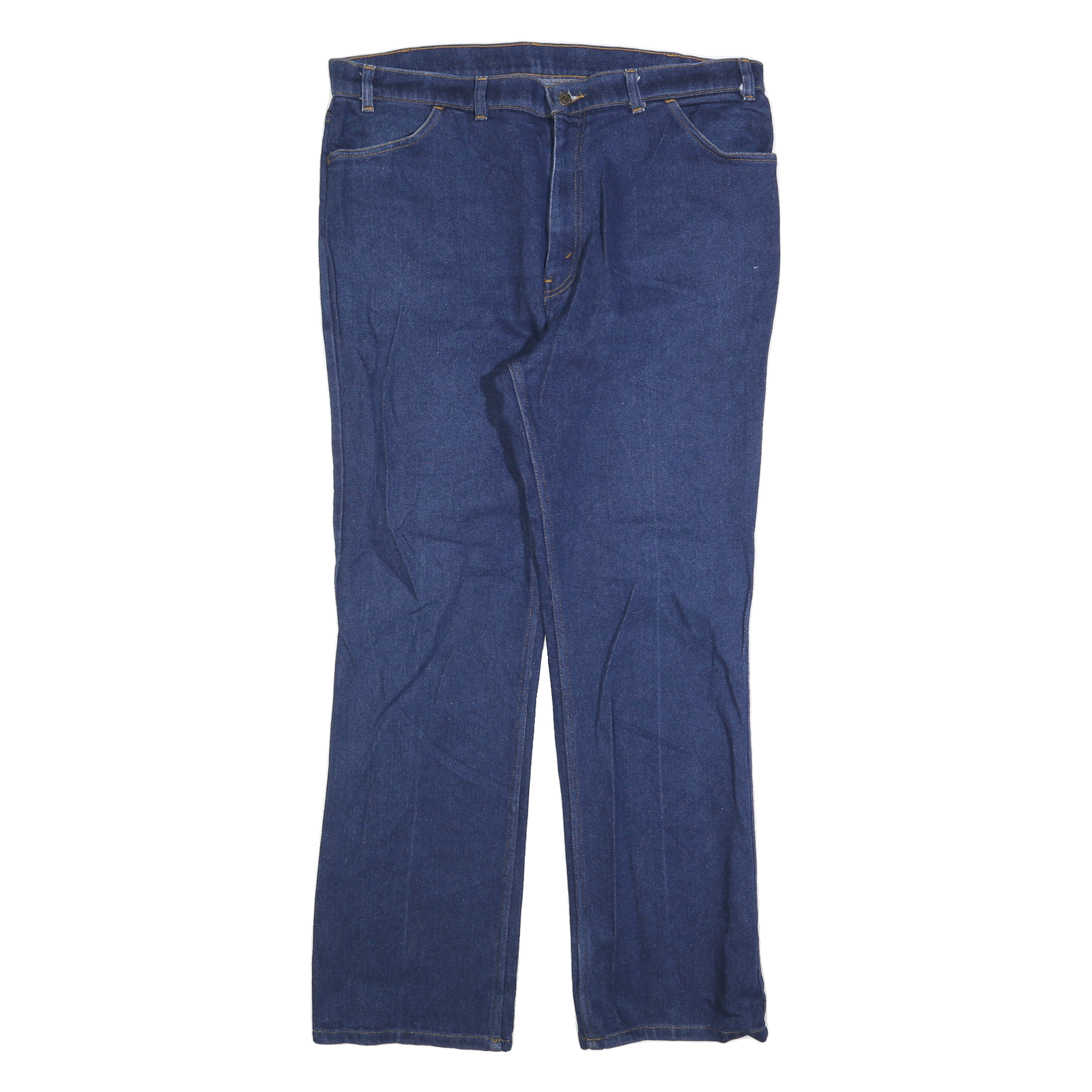 LEVI'S Mens Regular Fit Blue Denim Jeans Zip W40 L32 Classic Style