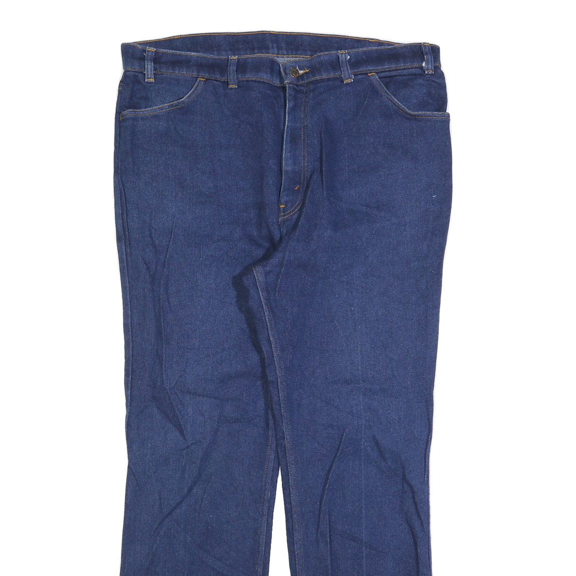 LEVI'S Mens Regular Fit Blue Denim Jeans Zip W40 L32 Classic Style