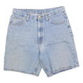 MEMBERS MARK Mens Denim Blue Casual Shorts M W34 Classic Fit Cotton Blend