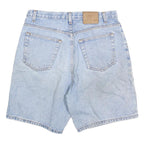MEMBERS MARK Mens Denim Blue Casual Shorts M W34 Classic Fit Cotton Blend