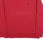 NAUTICA Mens Red S Crew Neck Cotton Blend Sweatshirt Pullover Casual