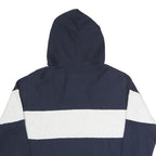 CHAMPION REVERSE WEAVE Womens Navy & White Penn Hoodie L Cotton Blend Pullover