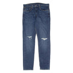 LEVI'S 512 BIG E Jeans Distressed Lo-Ball Mens Blue Slim Tapered W34 L32