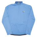 Cycling Mens Jersey Blue Long Sleeve 1/4 Zip XL