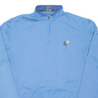 Cycling Mens Jersey Blue Long Sleeve 1/4 Zip XL