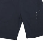 NIKE Mens Casual Black Shorts M W32 Relaxed Fit Cotton Blend Drawstring Pockets