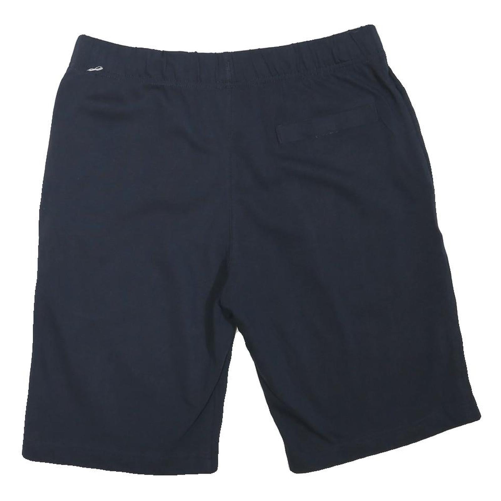 NIKE Mens Casual Black Shorts M W32 Relaxed Fit Cotton Blend Drawstring Pockets