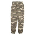 DENIM COLLECTION Camo Cargo Womens Trousers Beige Regular Tapered W26 L28