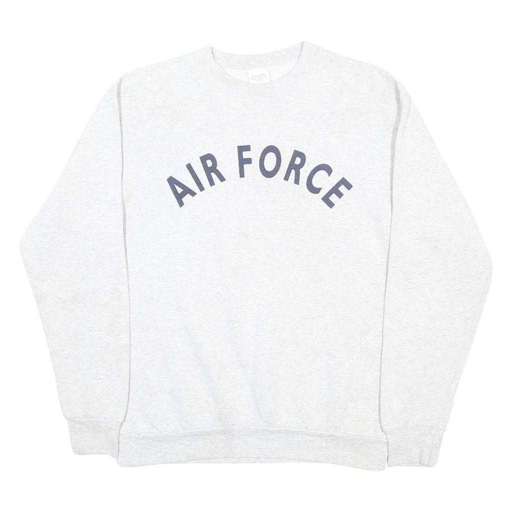 CAMPBELLSVILLE APPAREL COMPANY Mens Grey Air Force Crew Neck XS Cotton Blend