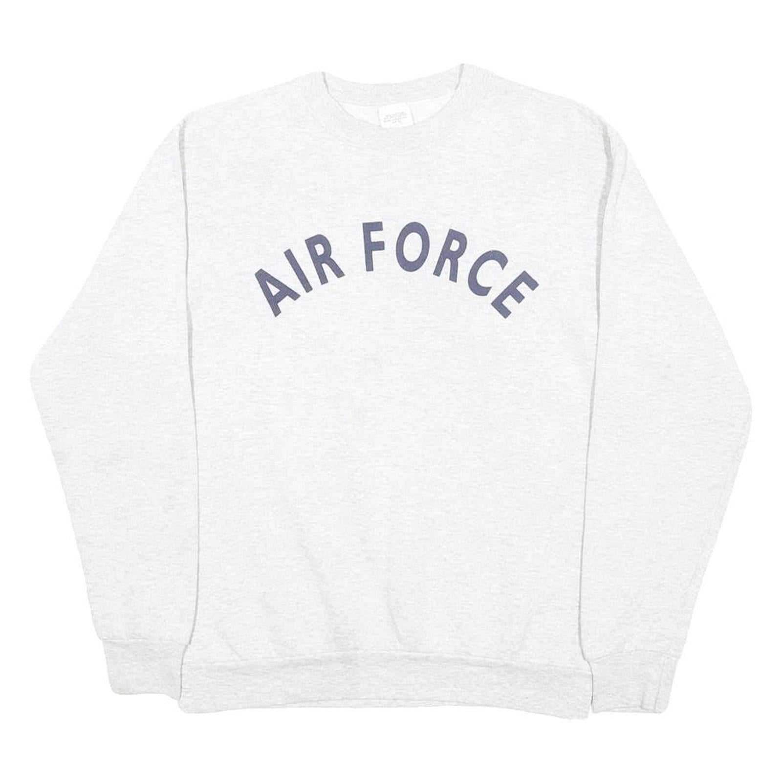 CAMPBELLSVILLE APPAREL COMPANY Mens Grey Air Force Crew Neck XS Cotton Blend