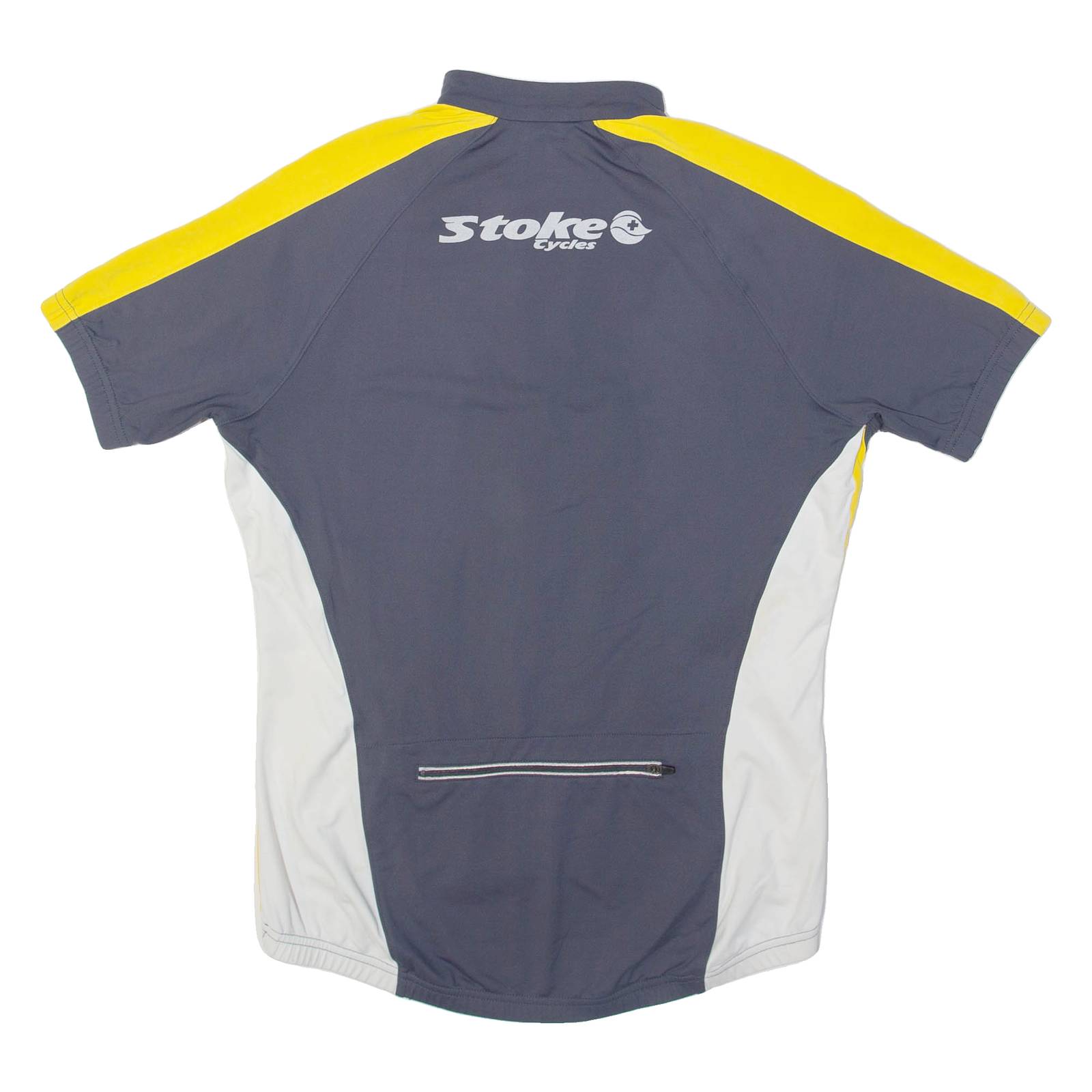 STOKE Cycling Mens Jersey Grey 1/2 Zip M