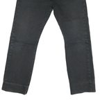 LEVI'S 501 Mens Jeans Black Regular Straight Denim Medium W32 L27 Classic Button