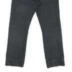 LEVI'S 501 Mens Jeans Black Regular Straight Denim Medium W32 L27 Classic Button