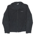 COLUMBIA Womens Black Fleece Jacket M Zip Casual Outdoor Warm