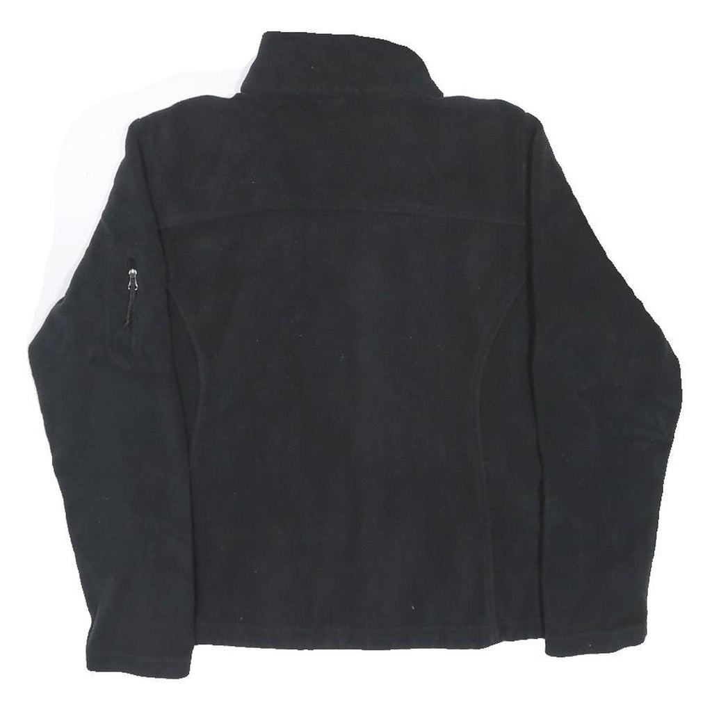 COLUMBIA Womens Black Fleece Jacket M Zip Casual Outdoor Warm