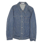 LEVI'S Mens Blue Denim Jacket L Cotton Blend Classic Button Closure Casual