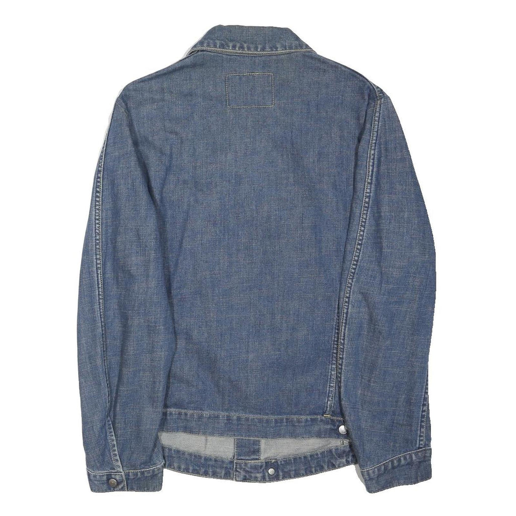 LEVI'S Mens Blue Denim Jacket L Cotton Blend Classic Button Closure Casual