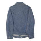 LEVI'S Mens Blue Denim Jacket L Cotton Blend Classic Button Closure Casual