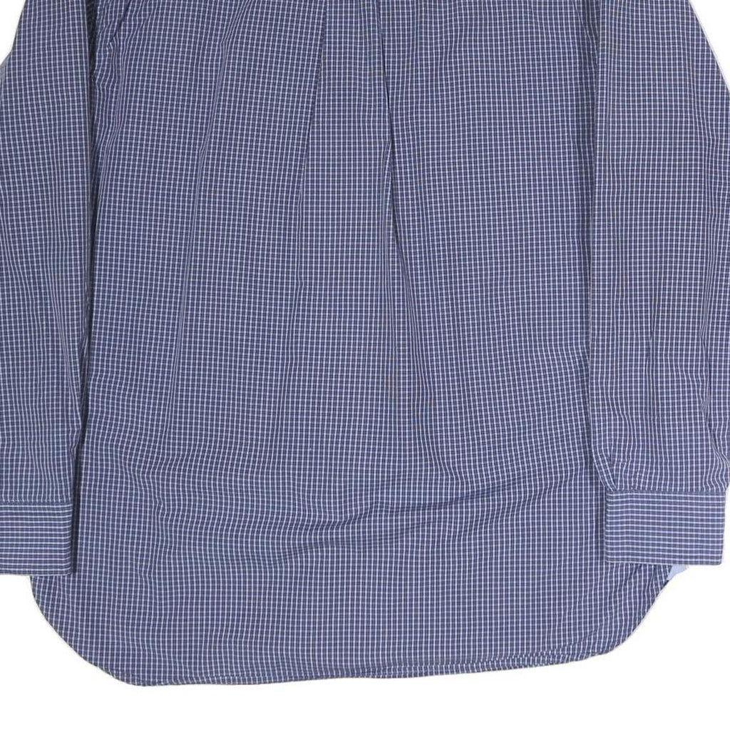 TOMMY HILFIGER Mens Blue Check Shirt M Button Down Casual Cotton